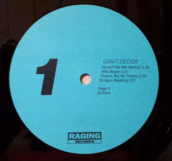 Can't Decide : Can't Decide (LP, Album)
