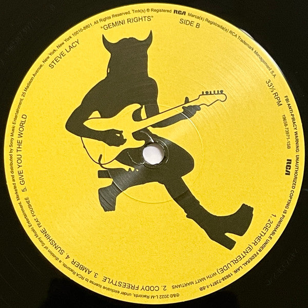 Steve Lacy (4) : Gemini Rights (LP,Album)