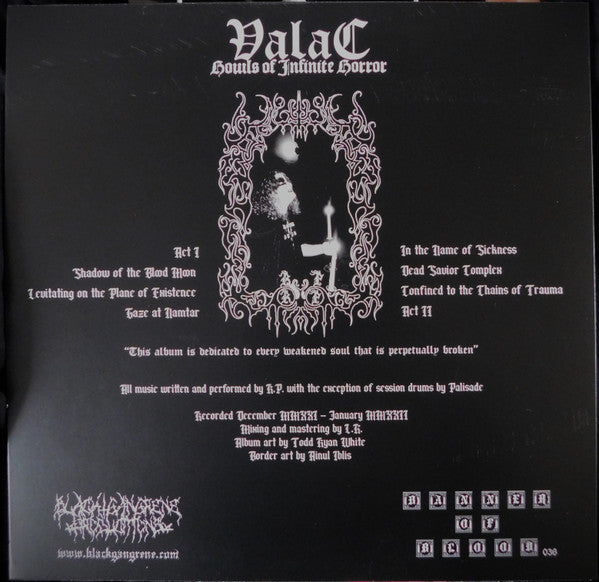 Valac (3) : Howls Of Infinite Horror (LP, Album)