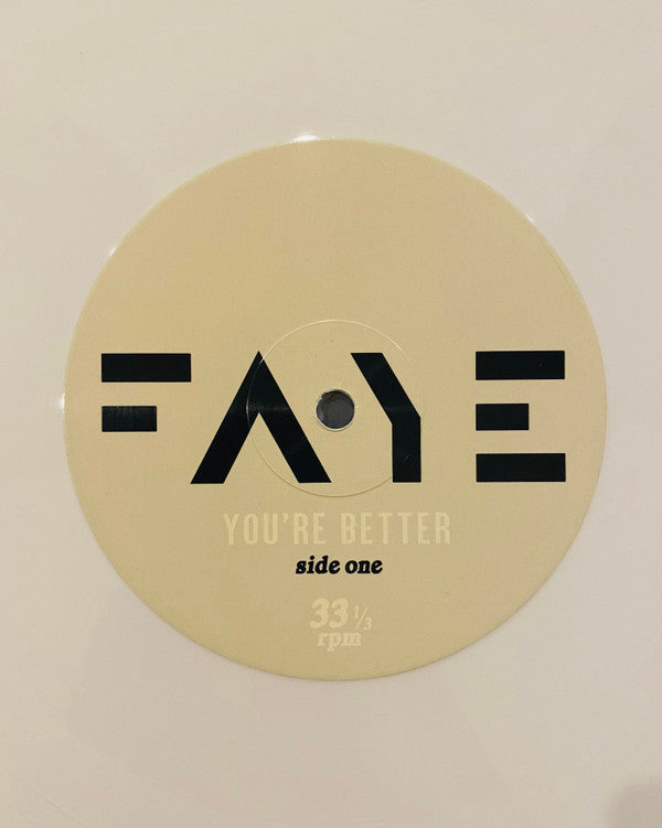 Faye (8) : You're Better (LP, Album, Whi)