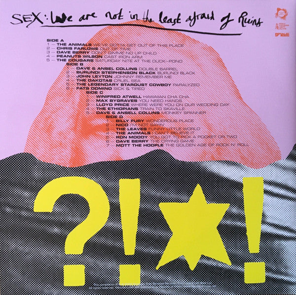 Various : Sex: We Are Not In The Least Afraid Of Ruins (2xLP, Comp, Ltd, Blu)
