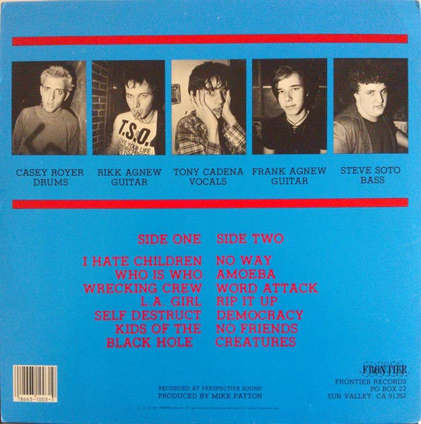 Adolescents : Adolescents (LP,Album,Repress)