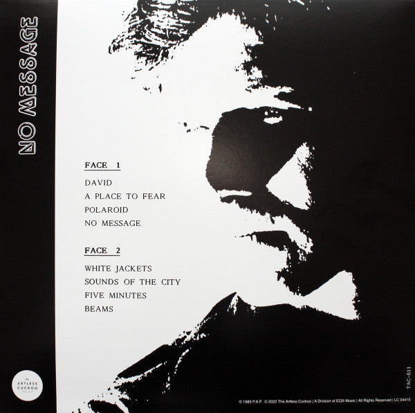 Art P : No Message (LP, Album, Ltd, RE, Blu)