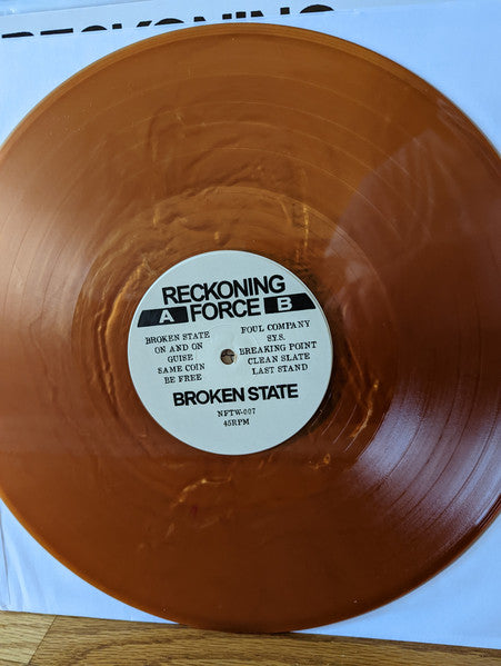 Reckoning Force (3) : Broken State (LP, Album, Met)