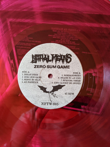 Lethal Means : Zero Sum Game (LP,Album,Repress)