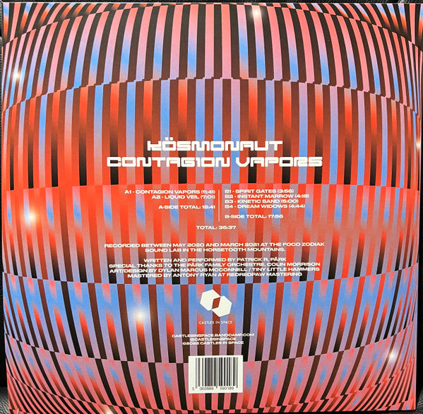 Kösmonaut : Contagion Vapors (LP, Album, Red)