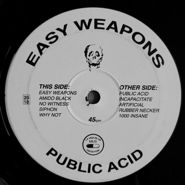 Public Acid : Easy Weapons (LP,45 RPM,Mini-Album,Reissue)