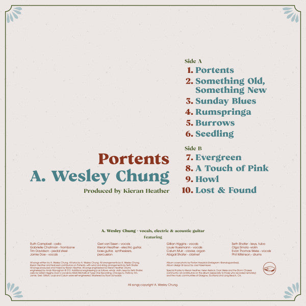A. Wesley Chung : Portents (LP, Album, Cok)