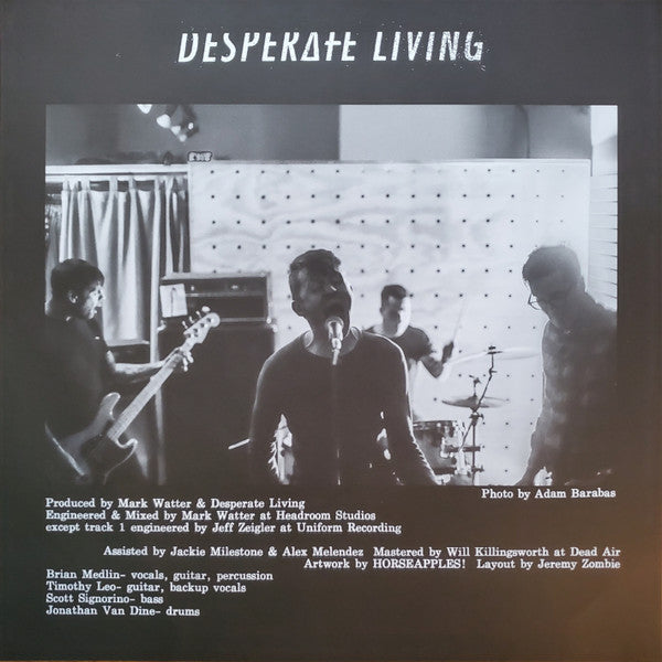 Desperate Living (3) : Shame (12", S/Sided, EP, Blu)