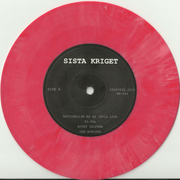 Sista Kriget : 8 Track Horror (7", Pin)
