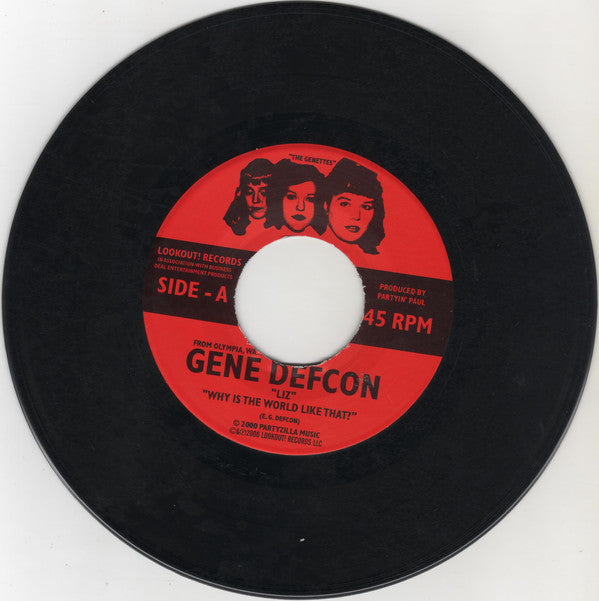Gene Defcon Featuring The Genettes : "Liz" And Other Songs (7")