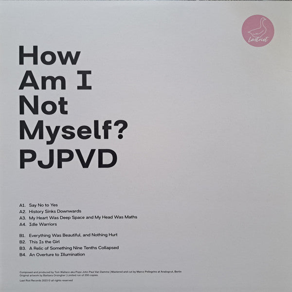 Pope John Paul Van Damme : How Am I Not Myself? (LP, Album, Ltd, 180)