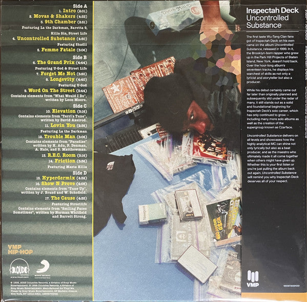 Inspectah Deck : Uncontrolled Substance (LP,Album,Club Edition,Reissue,Remastered)