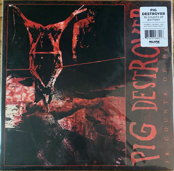 Pig Destroyer : 38 Counts Of Battery (LP,Compilation,Reissue,Remastered)