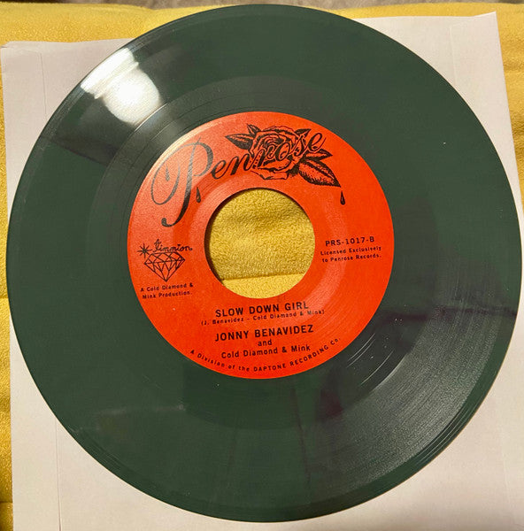 Jonny Benavidez and Cold Diamond & Mink : Somebody Cares / Slow Down Girl (7",45 RPM,Single)