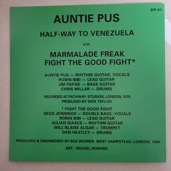 Auntie Pus : Half-Way To Venezuela b/w Marmalade Freak (7", RE, Gre)