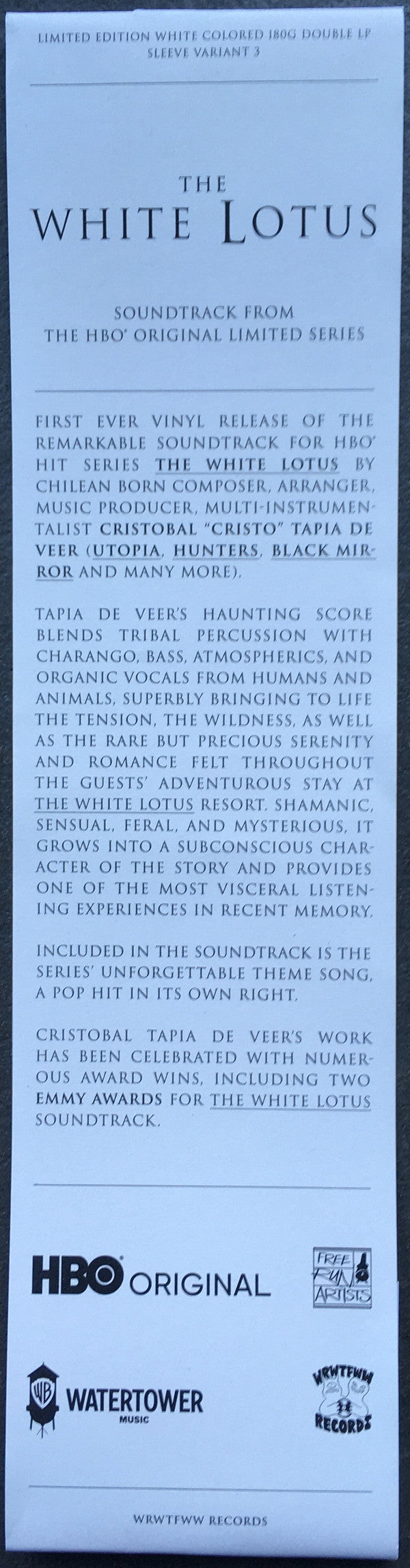 Juan Cristobal Tapia De Veer : The White Lotus (Soundtrack from the HBO® Original Limited Series) (LP,Album,Limited Edition,Stereo)