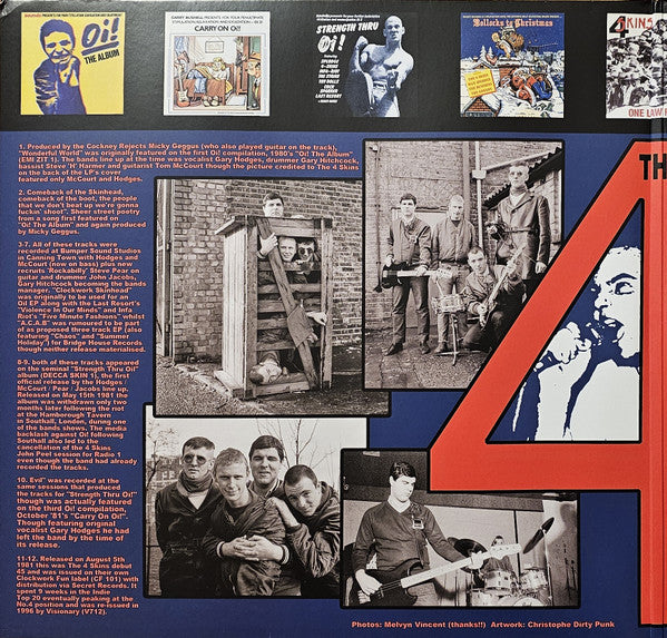 4 Skins : Singles & Rarities (LP,Compilation,Limited Edition,Reissue)