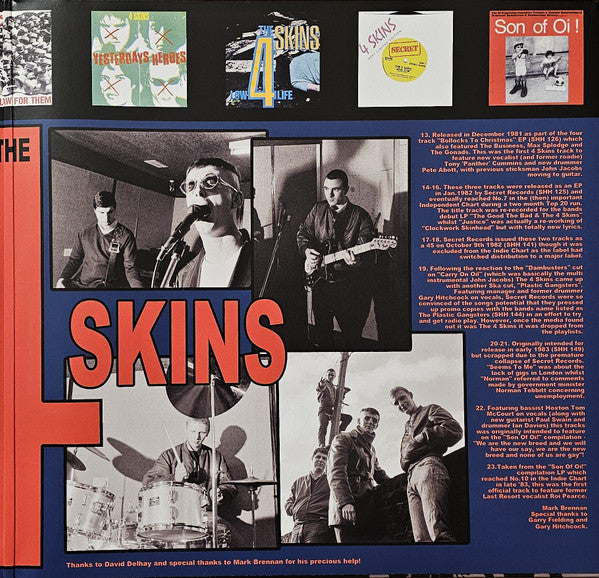 4 Skins : Singles & Rarities (LP,Compilation,Limited Edition,Reissue)
