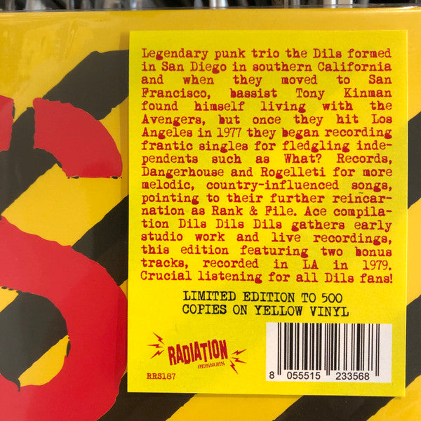 The Dils : Dils Dils Dils (LP, Comp, Ltd, RE, Yel)