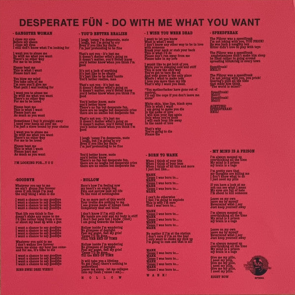 Desperate Fun : Do With Me What You Want (LP, Album)