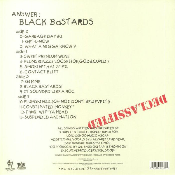 KMD : Bl_ck B_st_rds (LP,Album,Reissue)