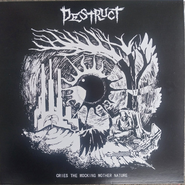 Destruct (6) : Cries the Mocking Mother Nature (LP, Ltd, Blu + Flexi, 7", S/Sided, Red)