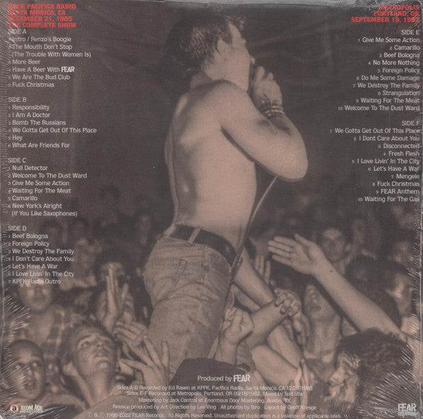 Fear (3) : Live...For The Record (LP,Album,Deluxe Edition,Limited Edition,Reissue)