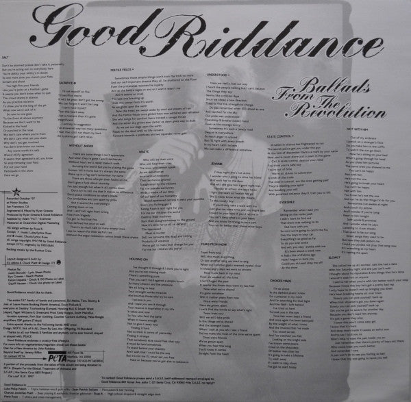 Good Riddance : Ballads From The Revolution (LP,Album)