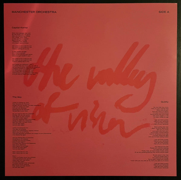 Manchester Orchestra : The Valley Of Vision (12", EP, Ltd, San)