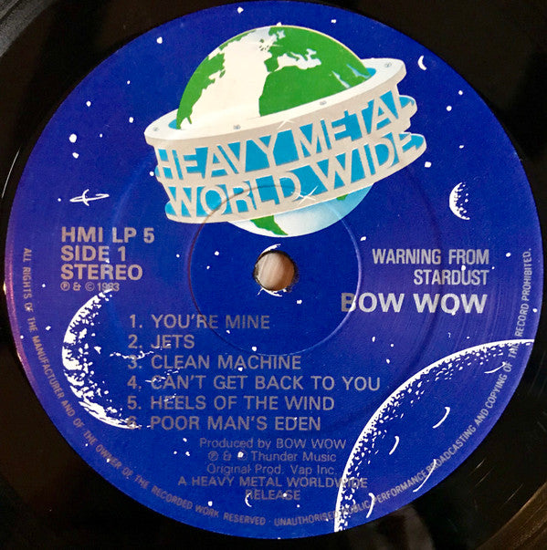 Bow Wow (2) : Warning From Stardust (LP,Album)