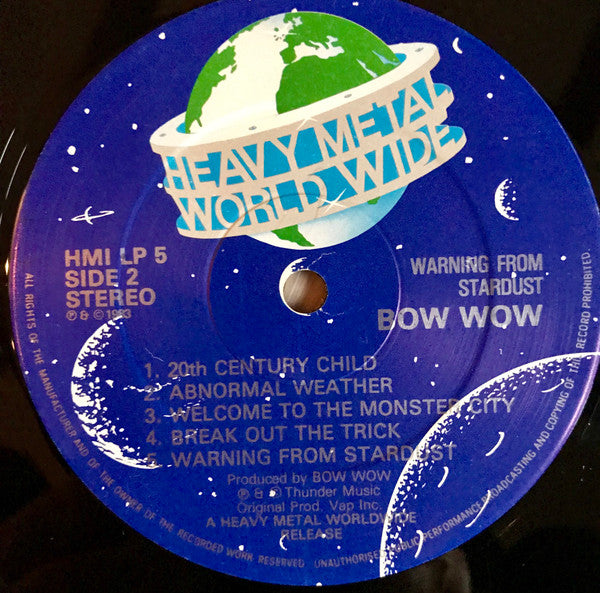 Bow Wow (2) : Warning From Stardust (LP,Album)