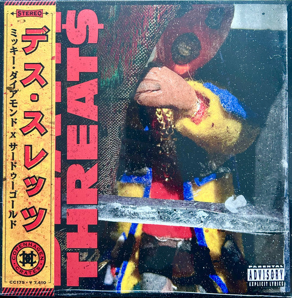 Mickey Diamond x Sadhugold* : Death Threats (LP, Album, Ltd, Num, OBI)