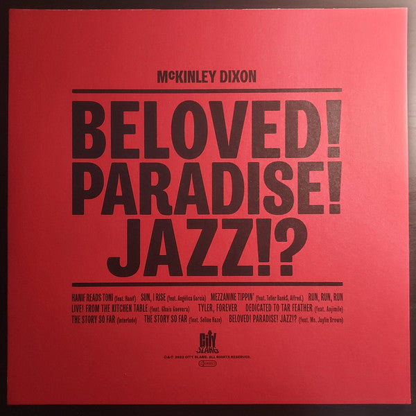 McKinley Dixon : Beloved! Paradise! Jazz!? (LP,Album,Limited Edition)