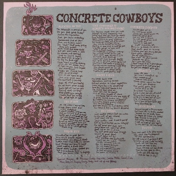 Buggin (2) : Concrete Cowboys (LP, Album, Ltd, Tra)