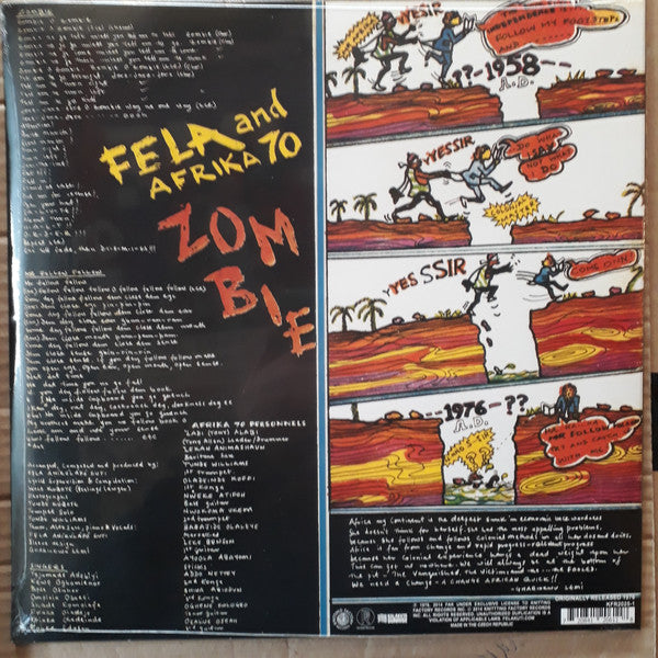 Fela Kuti And Africa 70 : Zombie (LP,Album,Reissue)