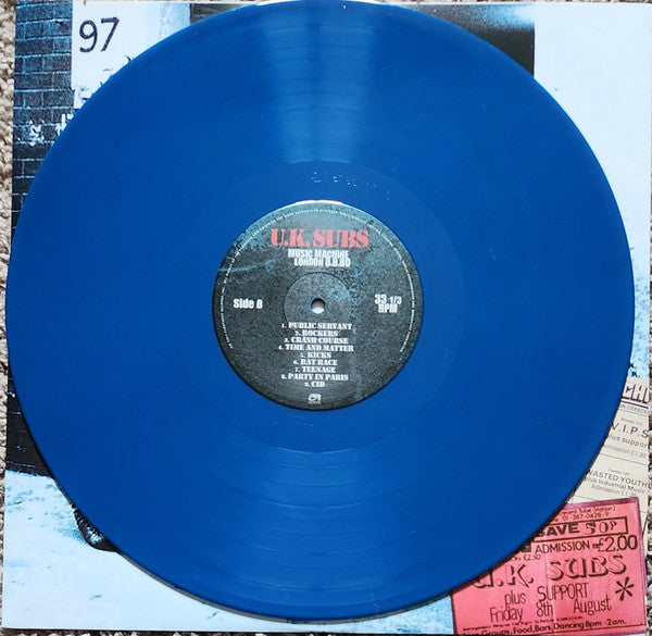 UK Subs : Music Machine London 8.8.80 (LP,Limited Edition)