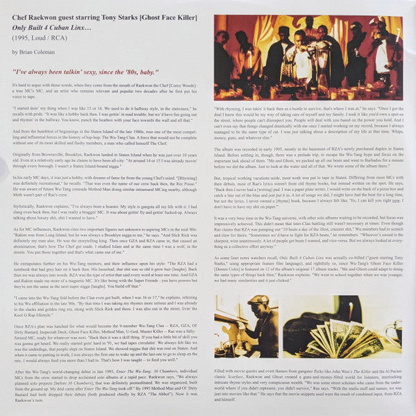 Raekwon : Only Built 4 Cuban Linx... (LP,Album,Reissue,Remastered)