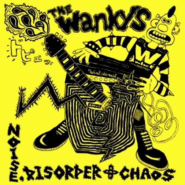The Wankys / Exithippies : Noise, Disorder & Chaos / Fucking Stone (LP, Yel)