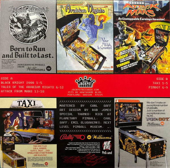 Various : Jackpot Plays Pinball Vol. 1 (LP, Album, Ltd, Opa)