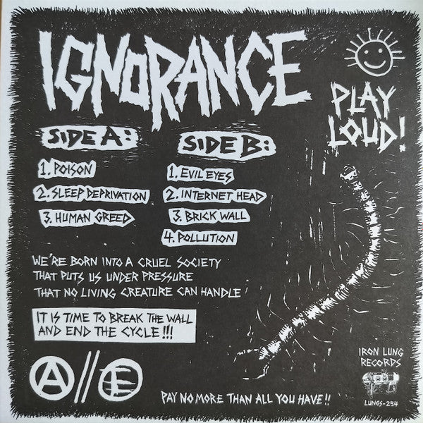 Ignorance (15) : Ignorance (7", EP)