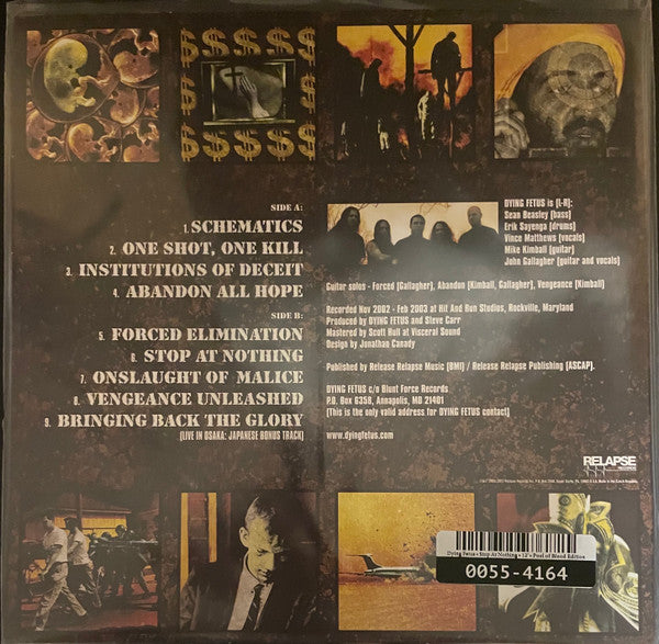 Dying Fetus : Stop At Nothing (LP,Album,Reissue)