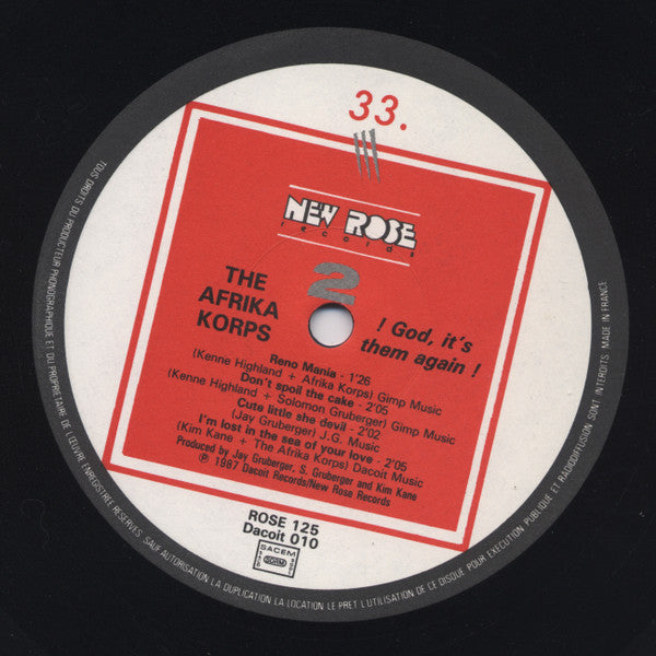 Afrika Korps, The : God It's Them Again! (LP,Mini-Album,EP)