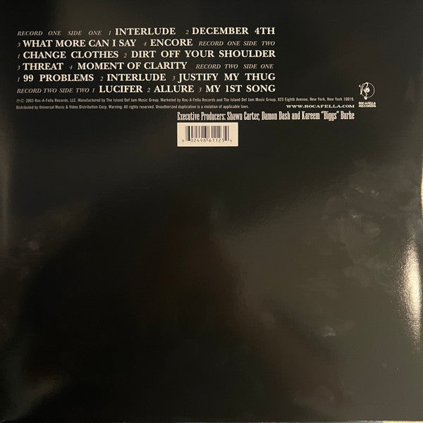 Jay-Z : The Black Album (LP,Album,Reissue,Stereo)
