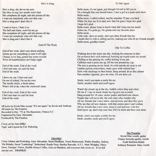 Frantics (3), The : She's A Drag (7",45 RPM)