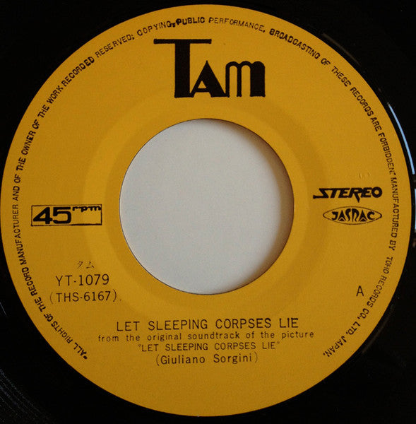 Giuliano Sorgini : 悪魔の墓場 = Let Sleeping Corpses Lie (7", Single)