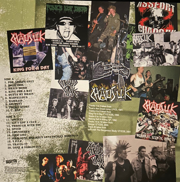 Chaos UK : Kings For A Day (The Vinyl Japan Years: 1991 - 2001) (LP, Album, Comp, Ltd, RE, Gre)