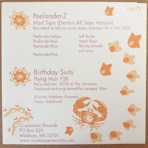 Peelander-Z and Birthday Suits : Peelander-Z/Birthday Suits Split 7" (7",45 RPM,Single)