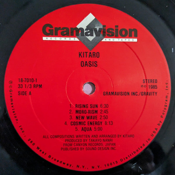 Kitaro : Oasis (LP,Album,Reissue,Stereo)