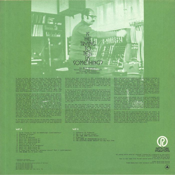 Mort Garson : Music From Patch Cord Productions (LP,Compilation,Limited Edition,Repress)